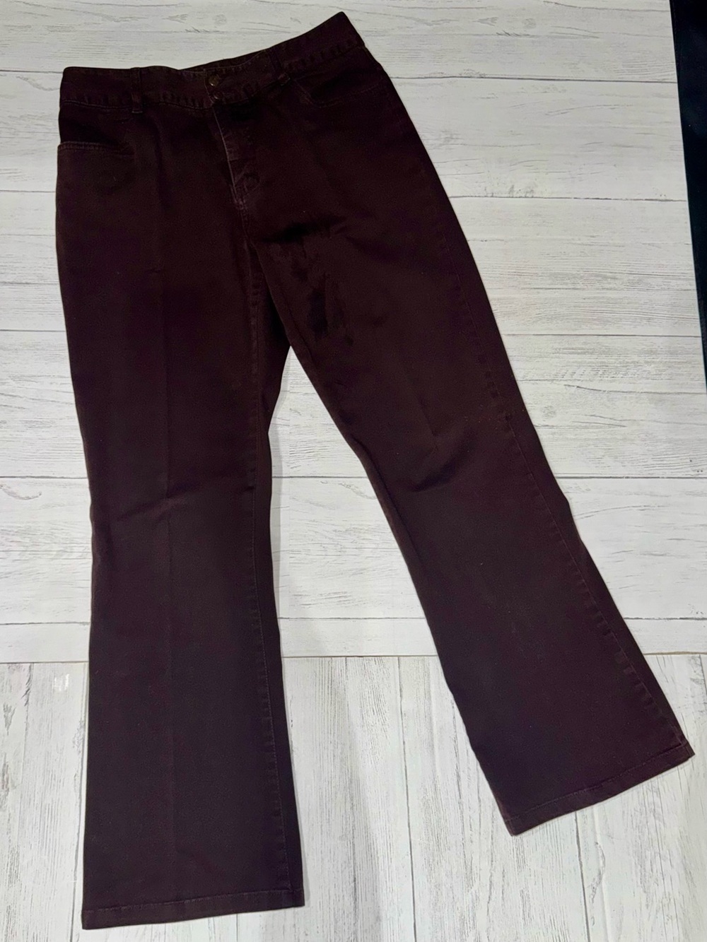 Bill Blass Vintage Dark Brown Women's Straight Leg Pants